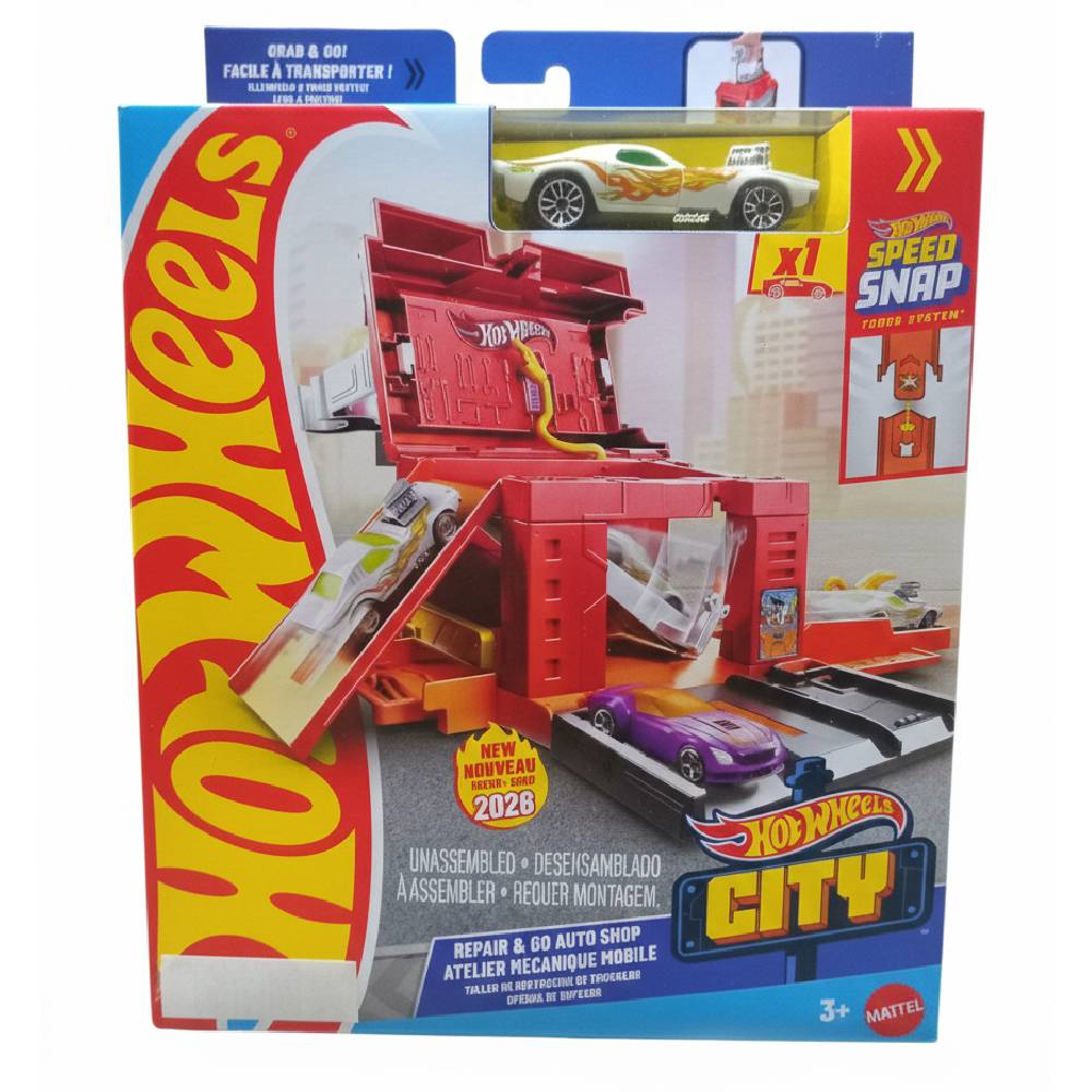Hot Wheels Pista City Oficina Mecânica - Mattel