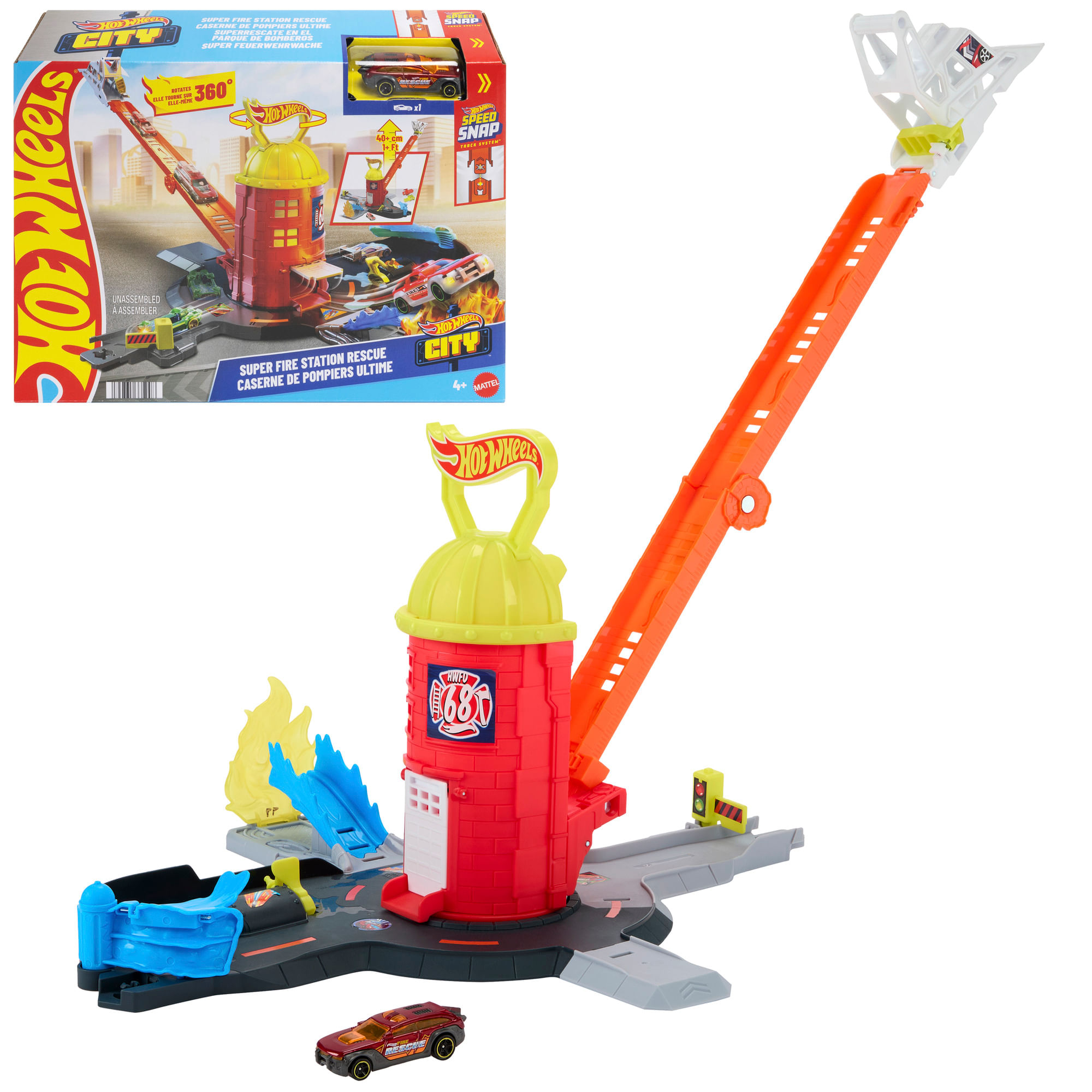 Hot Wheels Pista City Corpo de Bombeiros - Mattel