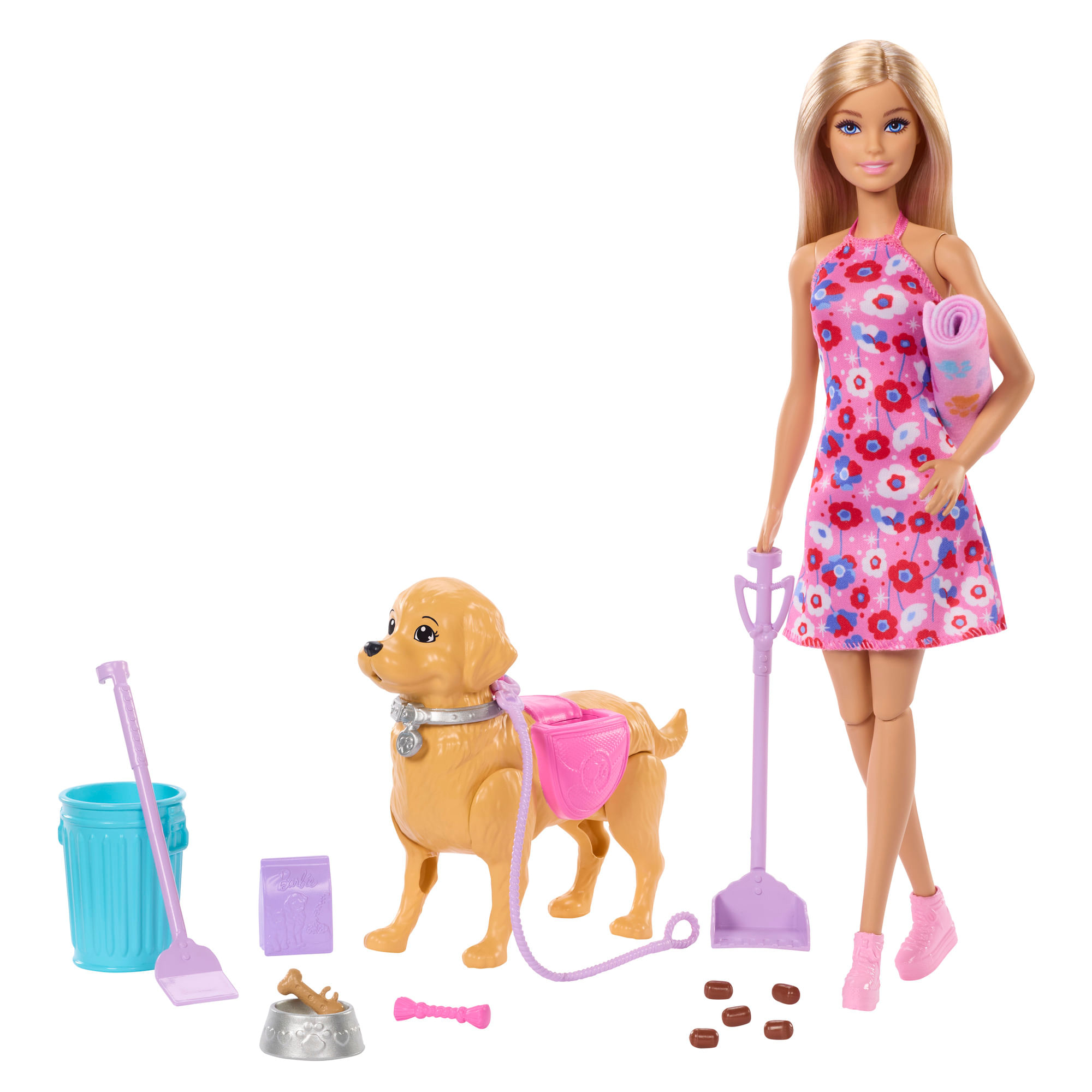 Barbie Passeio com Cachorrinho e Acessórios - Mattel