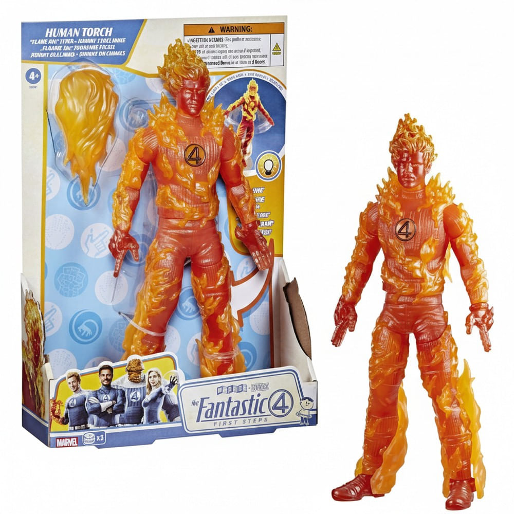 Figura Marvel Quarteto Fantástico Johnny em Chamas - Hasbro
