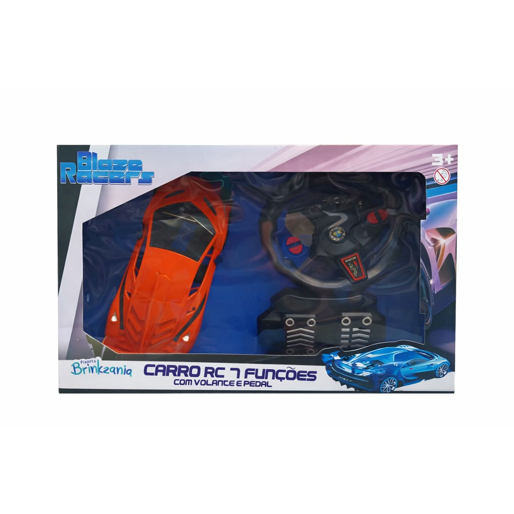 Carro de Controle Remoto Laranja - Brinkzania