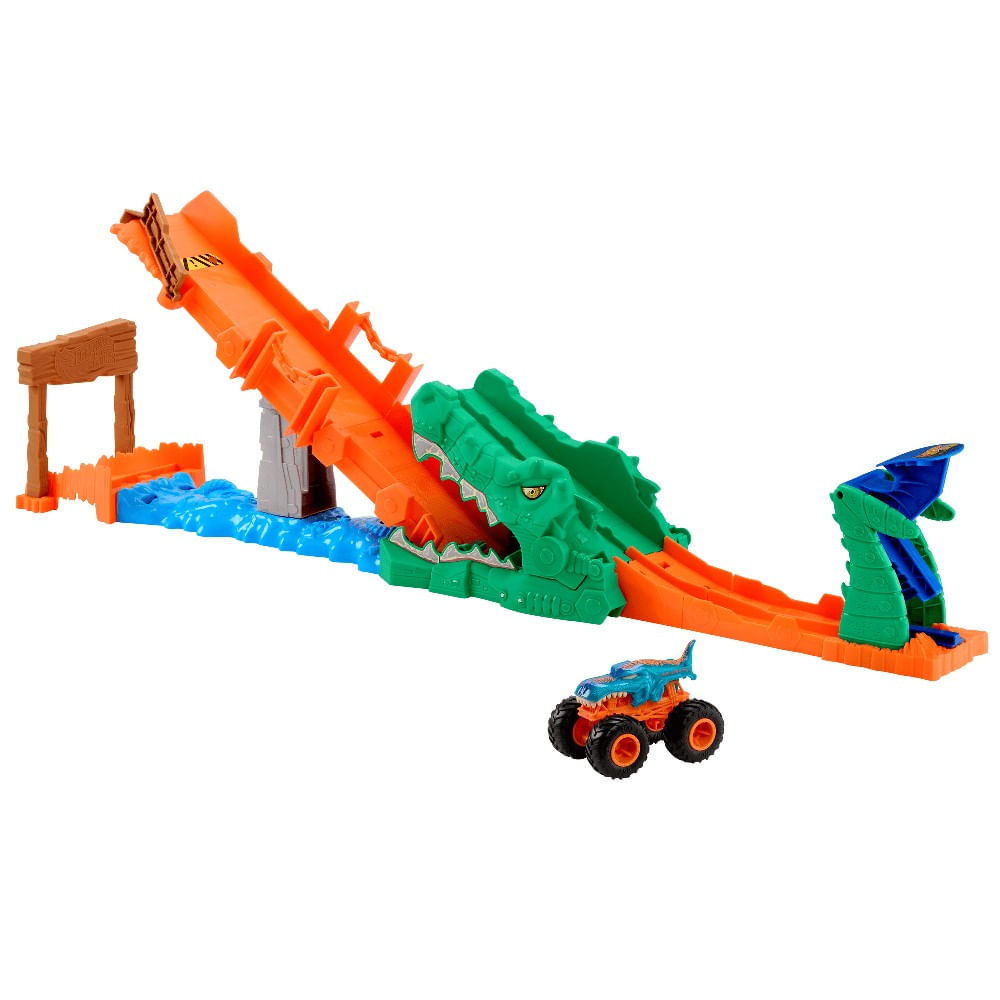 Hot Wheels Pista Monster Trucks Mega Wrex - Mattel
