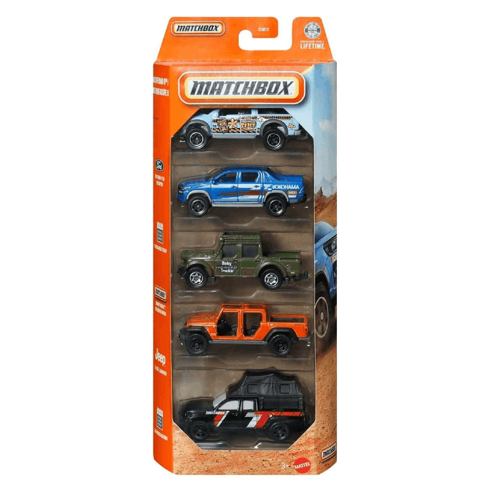 Matchbox 5 Carrinhos (JJP27) - Mattel