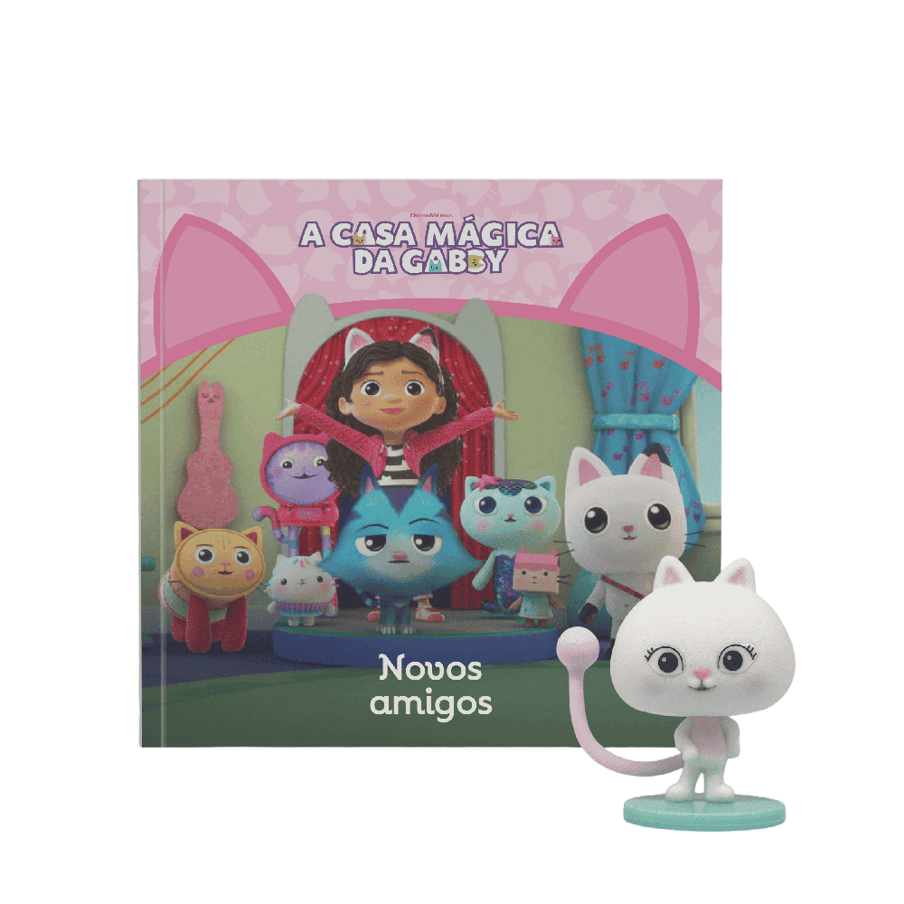 Gabbys Dollhouse Livro Novos Amigos - Fun Divirta-se