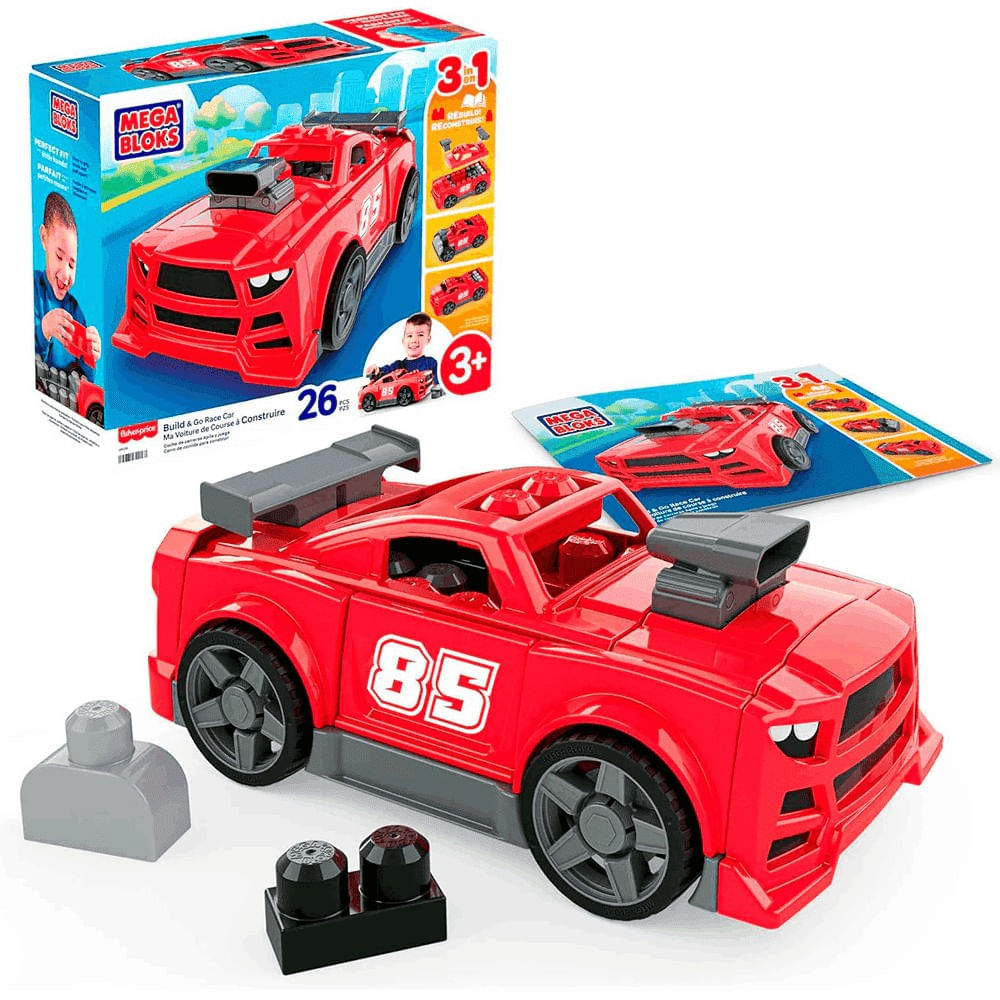 Fisher Price Mega Bloks Kit Construcao 3 Em 1 - Mattel
