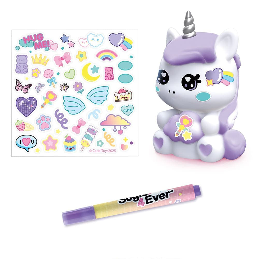 Decore sua Luminária Mini Unicornio Chifre Prata - Fun Divirta-Se