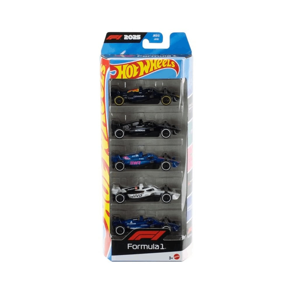 Hot Wheels Fórmula 1 Pacote com 5 Carrinhos – Mattel