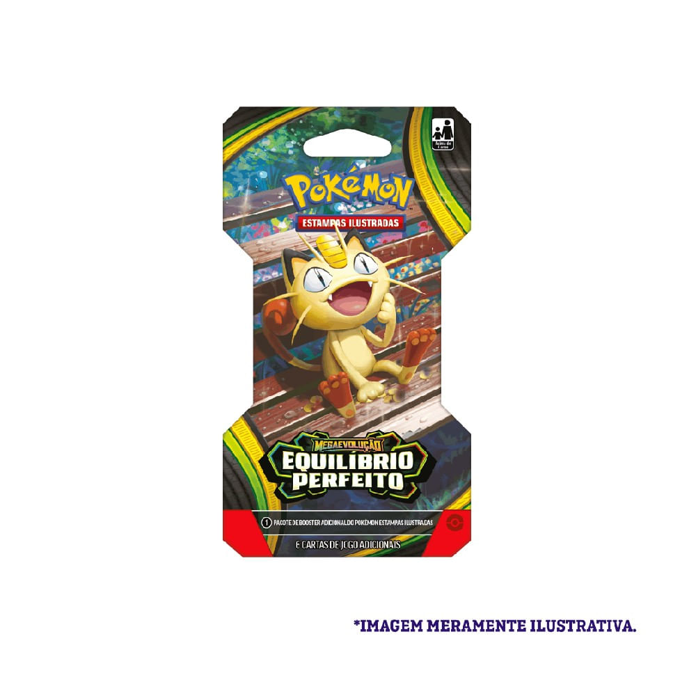 Pokemon ME03 Blister Equilibrio Perfeito Meowth - Copag