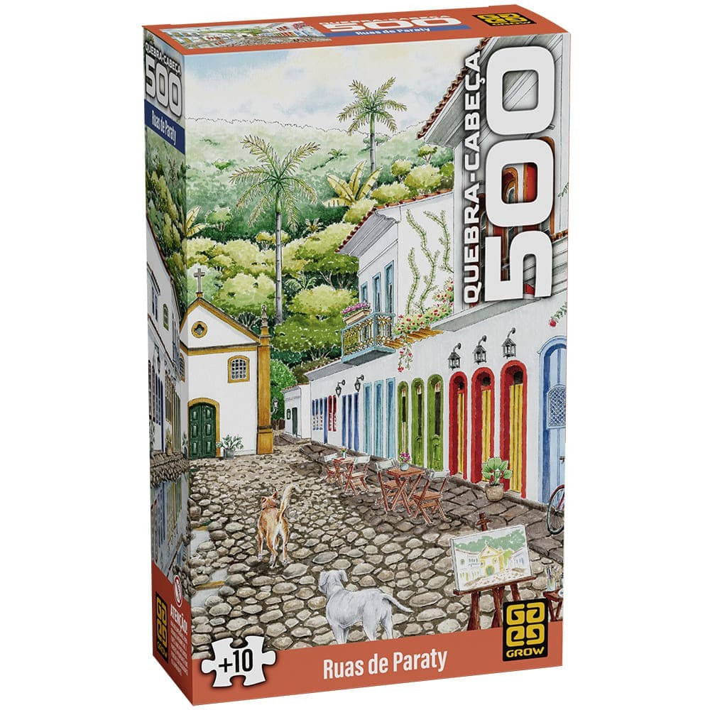 Quebra Cabeça 500 peças Ruas de Paraty - Grow