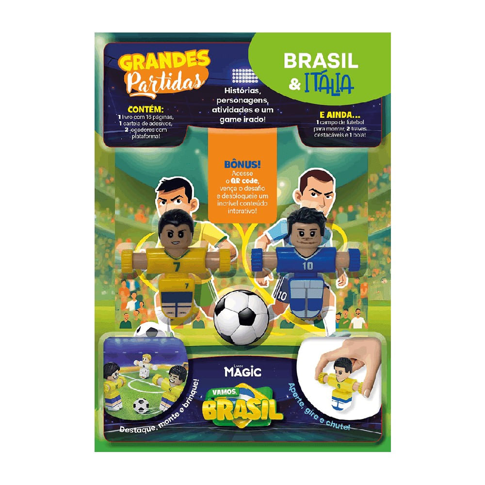 Livro Interativo Futebol Brasil x Itália -  Ciranda Cultural