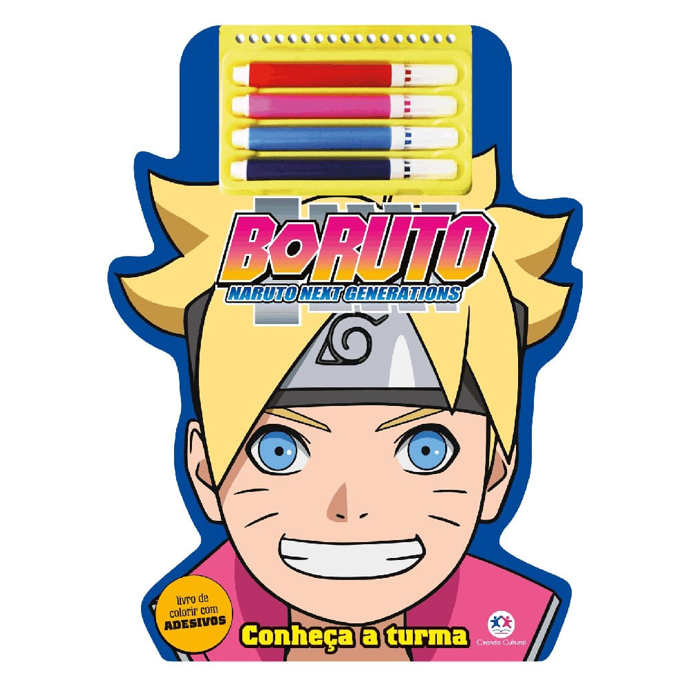 Boruto Conheca a Turma: Livro para Colorir com Adesivos - Ciranda Cultural