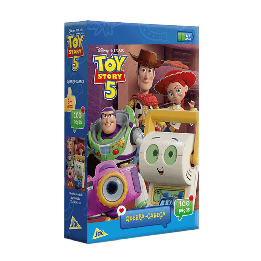 Toy Story 5 Quebra Cabeça 100 Peças - Toyster