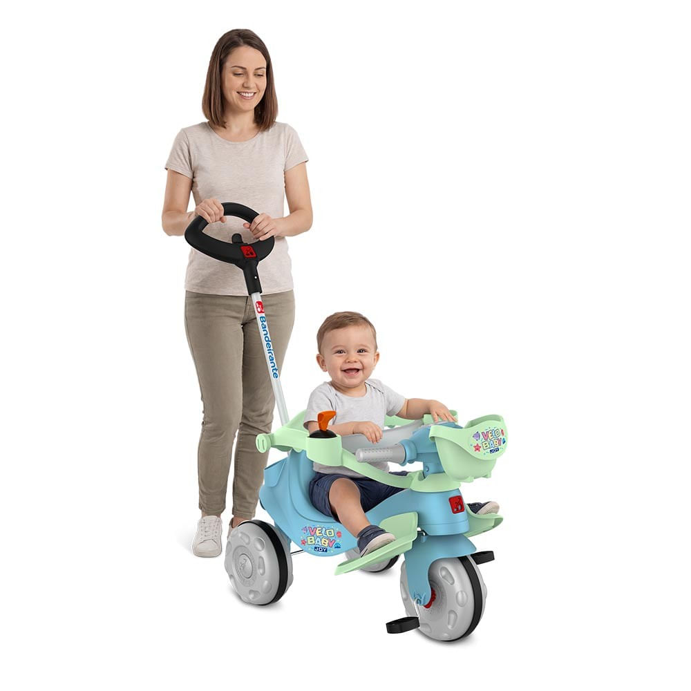 Velobaby Joy Triciculo de Passeio Azul - Bandeirante