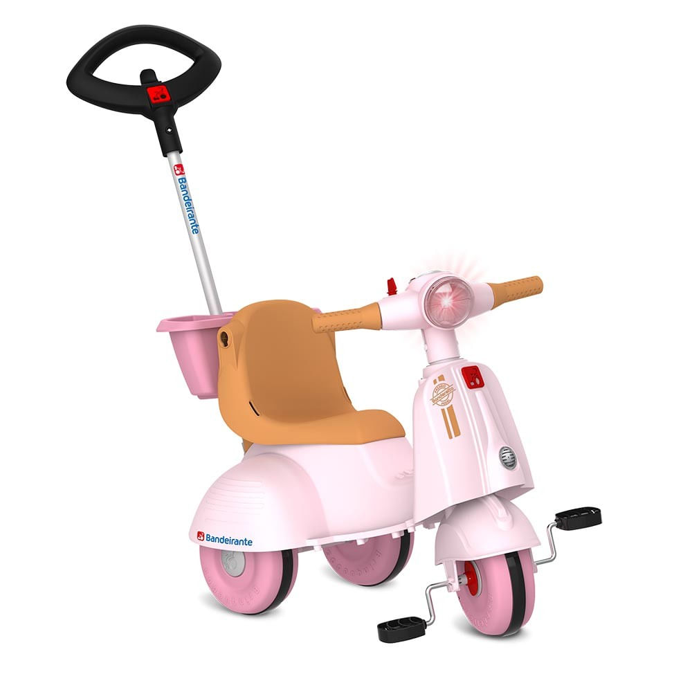 Triciclo Banderetta de Passeio Rosa - Bandeirante