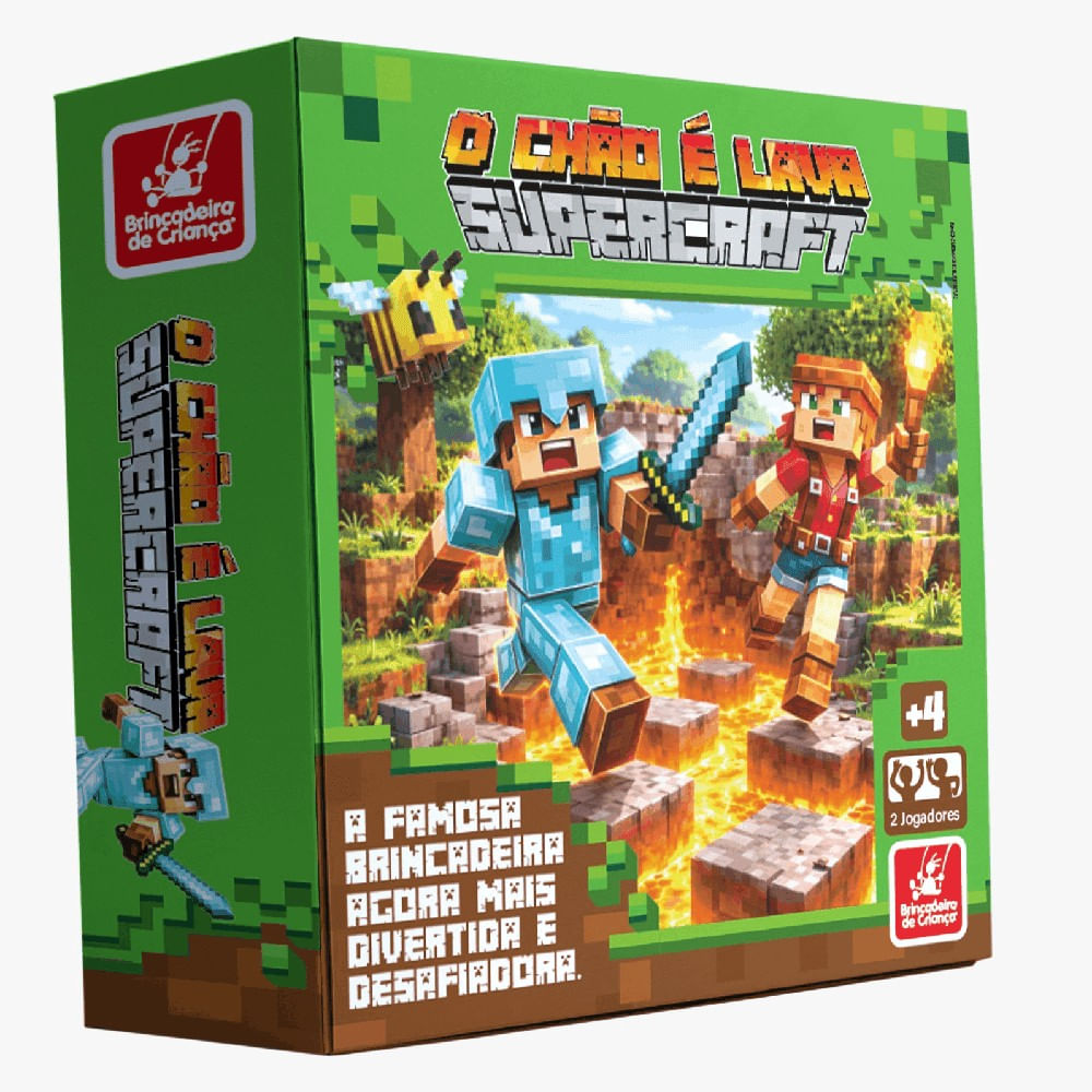 Supercraft Jogo O Chão é Lava - Brincadeira de Criança