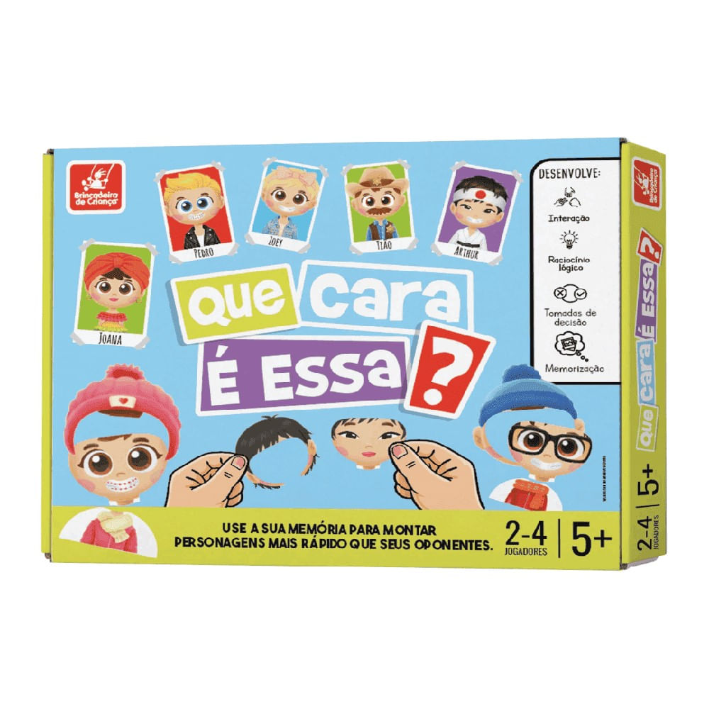 Jogo Que Cara E Essa? - Brincadeira de Criança