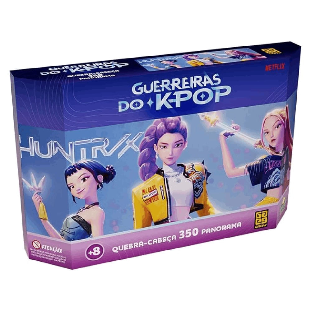Guerreiras do K-Pop Quebra-Cabeça Panorâmico 350 Peças - Grow