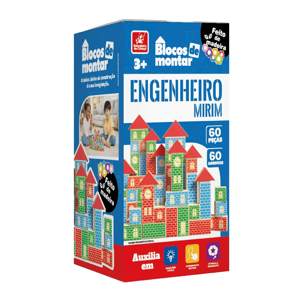 Blocos de Montar Engenheiro Mirim - Brincadeira de Criança