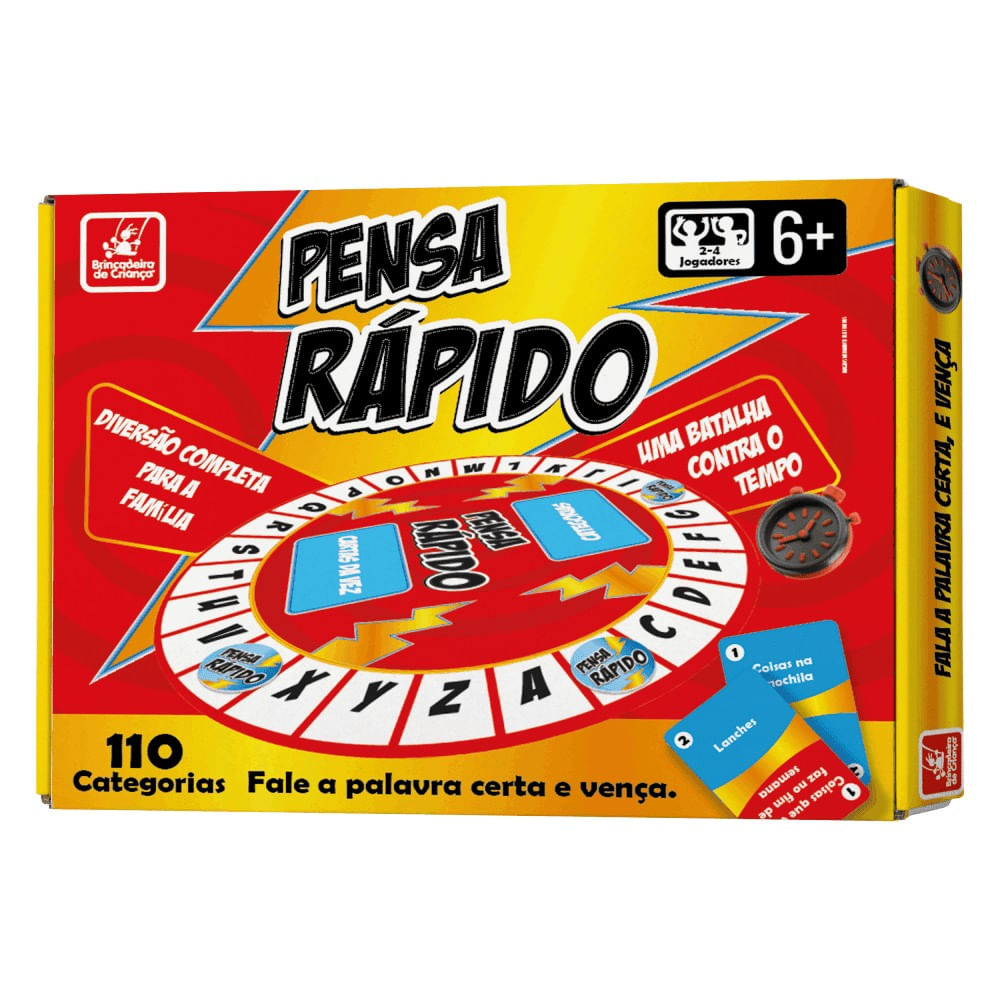 Jogo Pensa Rápido - Brincadeira de Criança