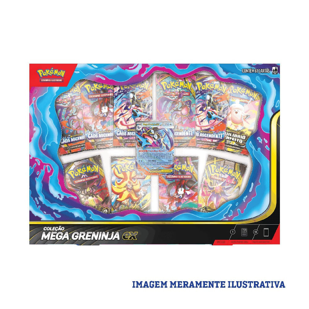 Pokémon Coleção Mega Greninja EX - Copag