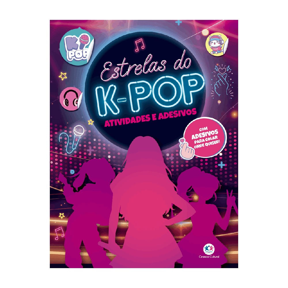 K-Pop Livro de Atividades e Adesivos - Ciranda Cultural