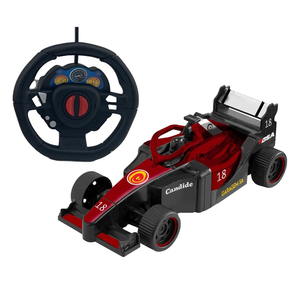 Carro Controle Remoto Fórmula GSA Racing Vermelho - Candide