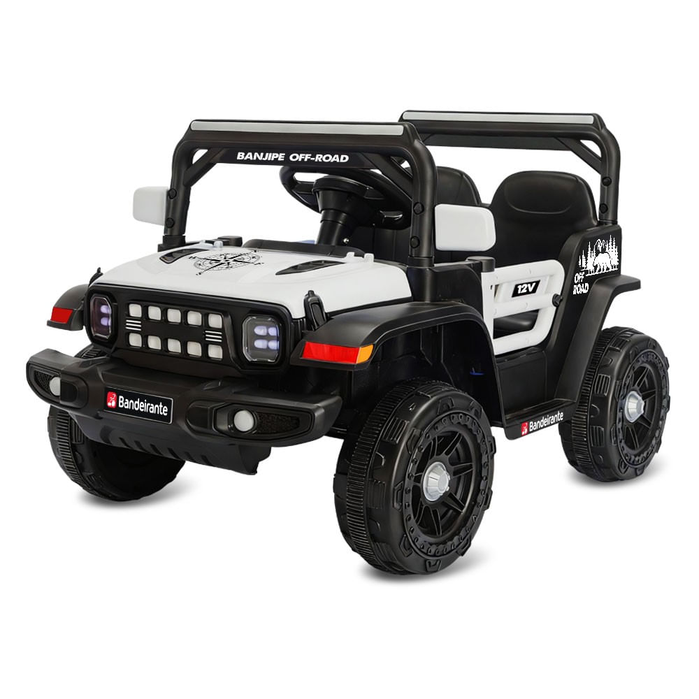 Banjipe Off Road R/C Eletrico 12V Branco - Bandeirante