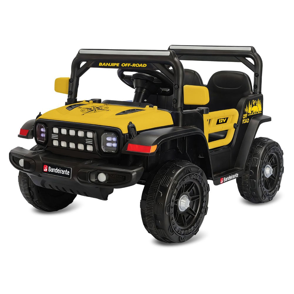 Banjipe Off Road R/C Eletrico 12V Amarelo - Bandeirante