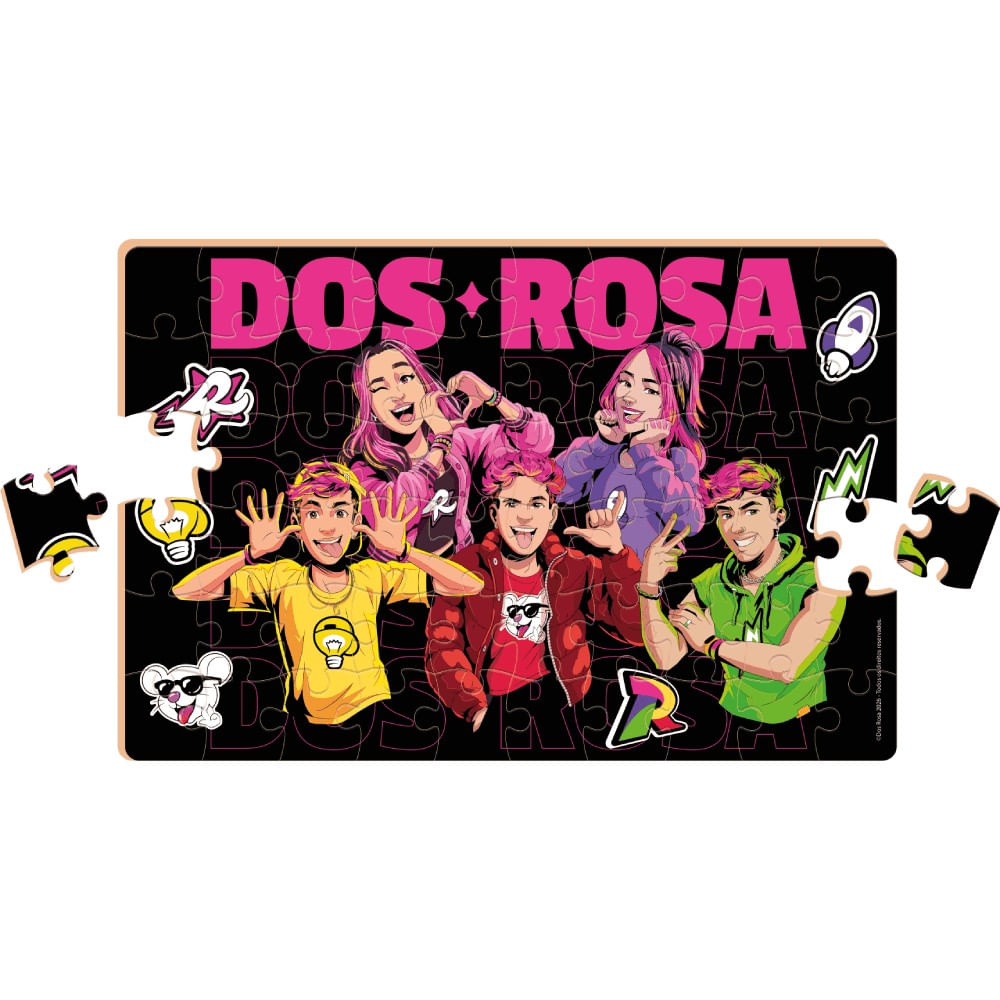 Dos Rosa Quebra-Cabeça 60 peças - Nig