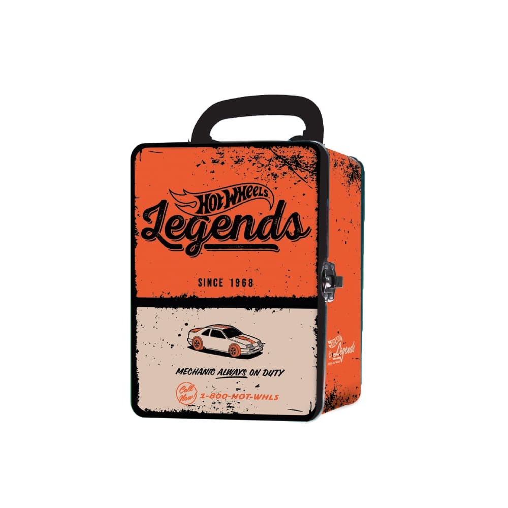 Hot Wheels Maleta Vintage de Metal Laranja - Fun Divirta-se