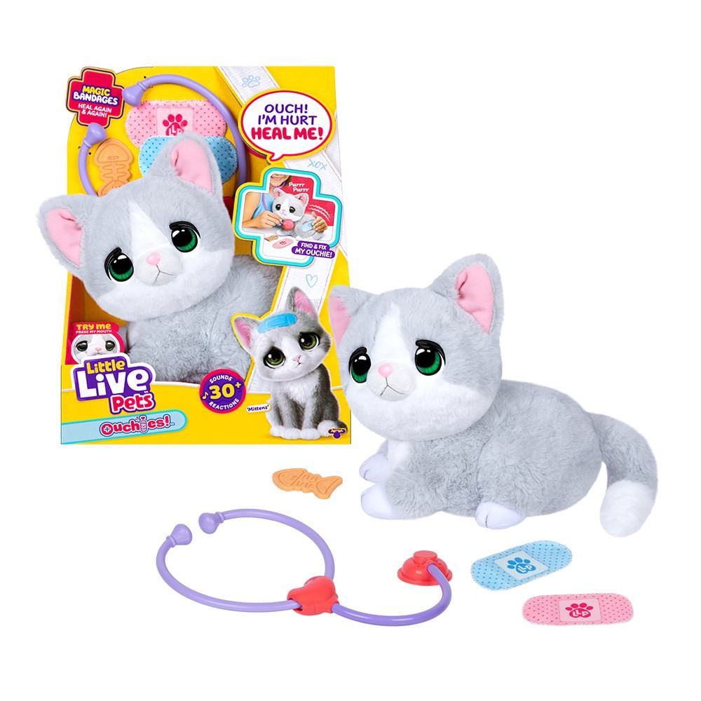 Little Live Pets Ouchies Kitten - Fun Divirta-se