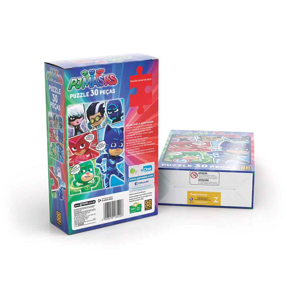 Quebra Cabeça PJ Masks 30 Peças - Grow - Imagem 3