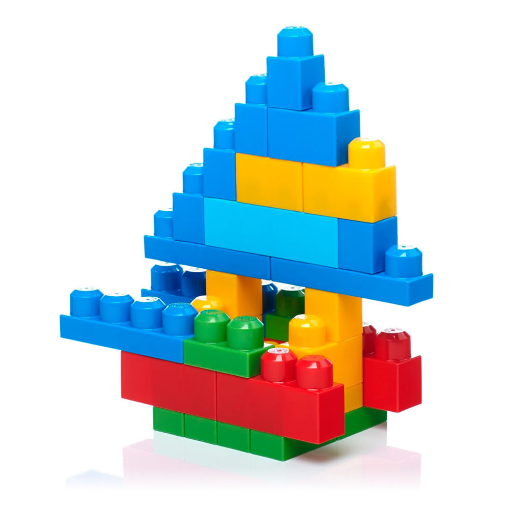Mega Bloks First Builders Sacola 60 Peças - Mattel - Imagem 2