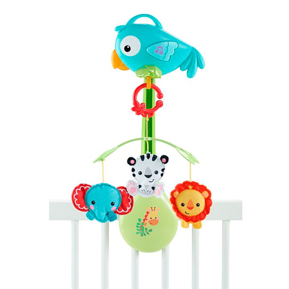 Fisher Price Mobile 3 em 1 Amigos da Floresta Mattel Toymania