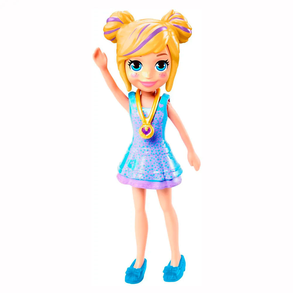 Polly Boneca Básica Vestido Lilás - Mattel