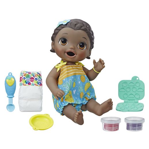 Boneca Baby Alive Lanchinhos Divertidos Negra Hasbro Toymania