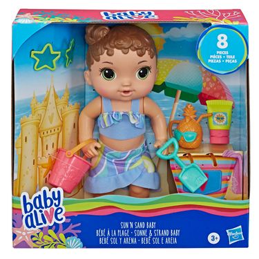 Boneca Baby Alive Sol E Areia Morena Hasbro Toymania Mobile