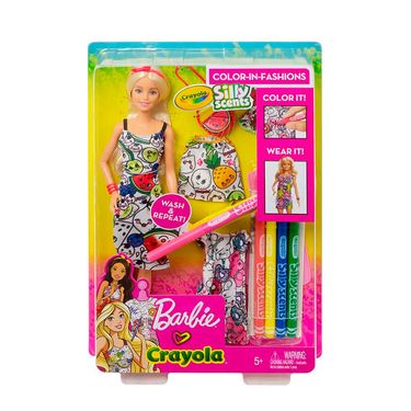 Barbie crayola pintando seu estilo mattel Clearance