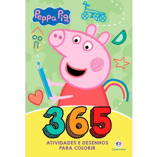 Livro Peppa Pig 365 Atividades E Desenhos Ciranda Cultural
