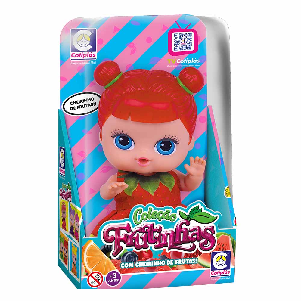 Boneca Frutinhas com Cheiro de Morango - Cotiplás - Imagem 2