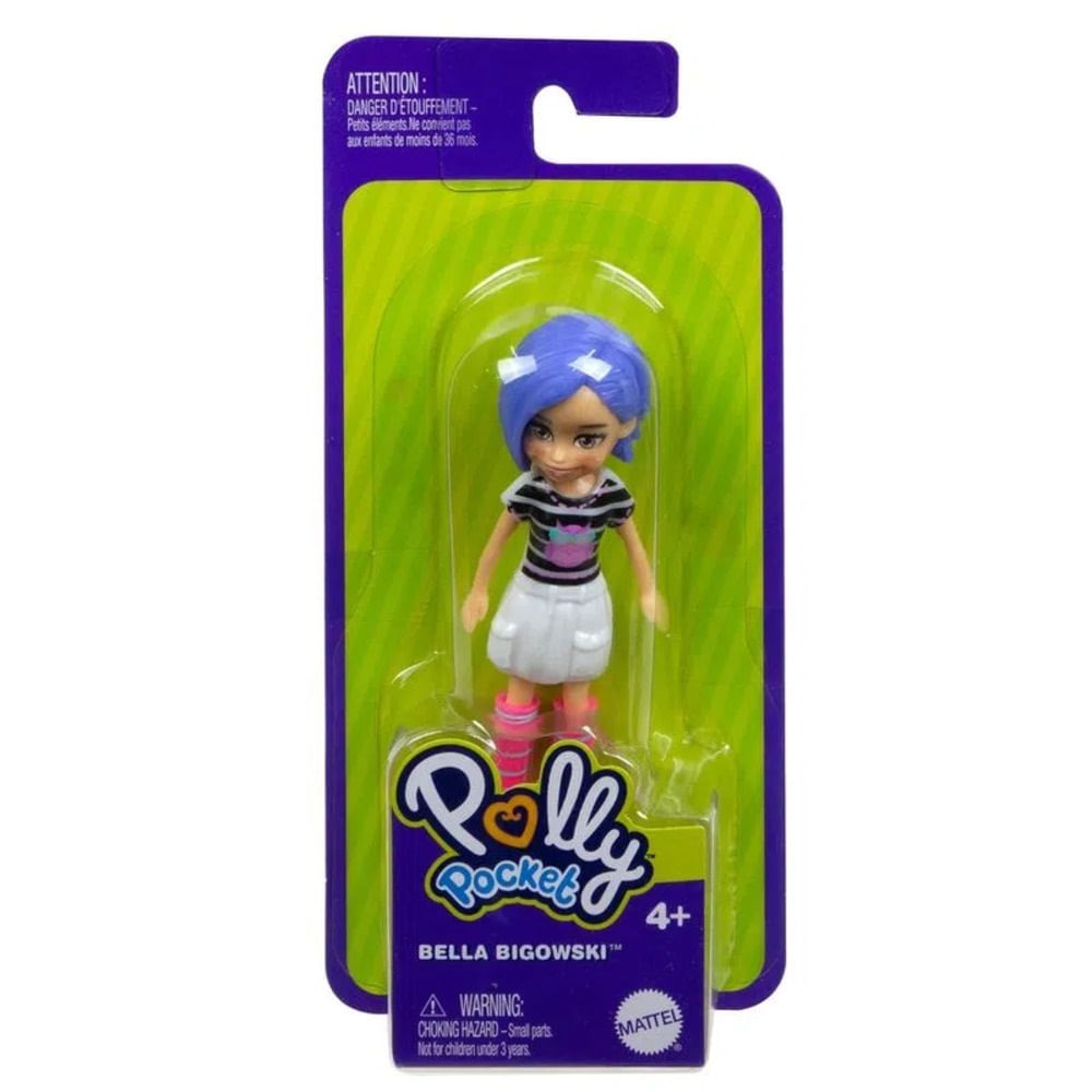 Polly Pocket Boneca Basica Camisa Listrada - Mattel - Imagem 2