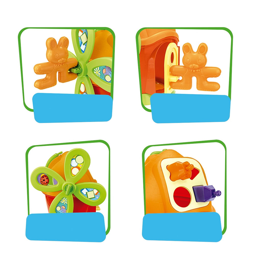 Casa Moinho de Atividades Smoby Encaixe de Formas - Gulliver - Imagem 2