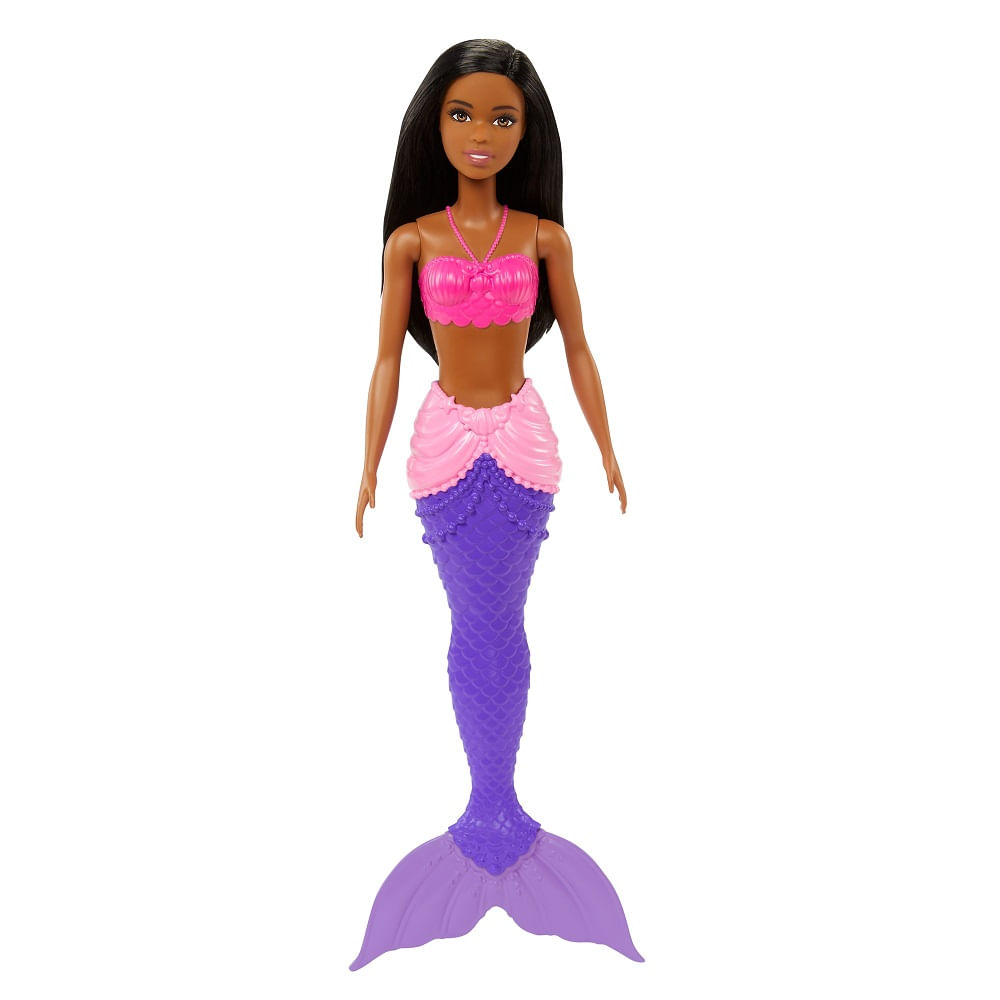 Barbie Sereia Morena com Cauda Roxa - Mattel
