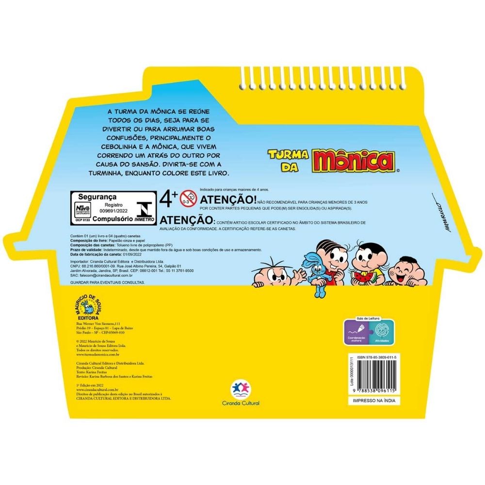 Livro Turma da Mônica - Colorindo o Limoeiro - Ciranda Cultural - Imagem 2