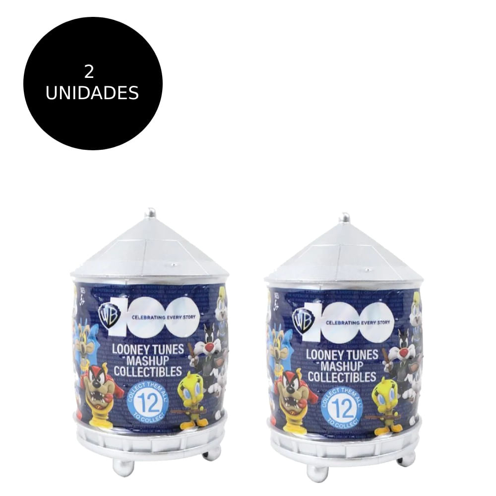 Kit com 2 Looney Tunes Colecionáveis Surpresa Warner 100 anos - Fun Divirta-se