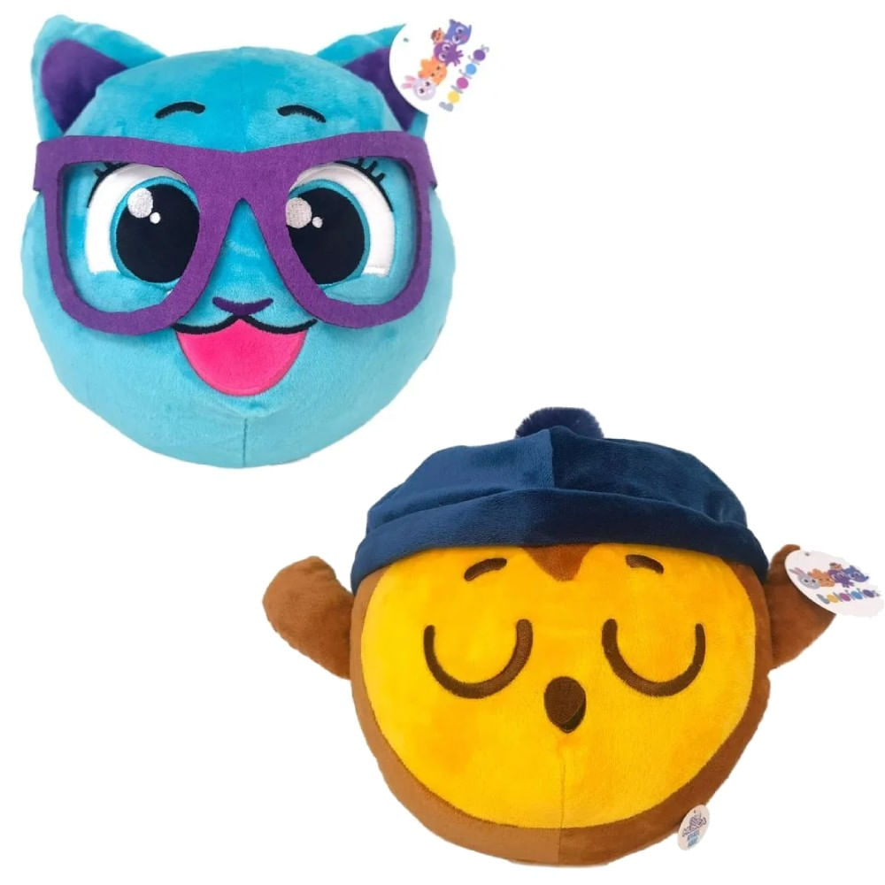 Kit Bolofofos Pelúcia Sophie e Pipi com Música - Fun Divirta-se