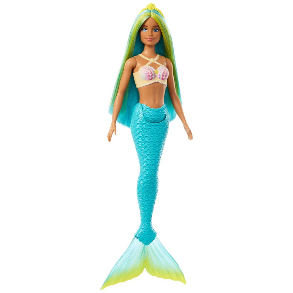 Barbie Fantasia Sereia com Cabelo Azul e Amarelo - Mattel - Imagem 2
