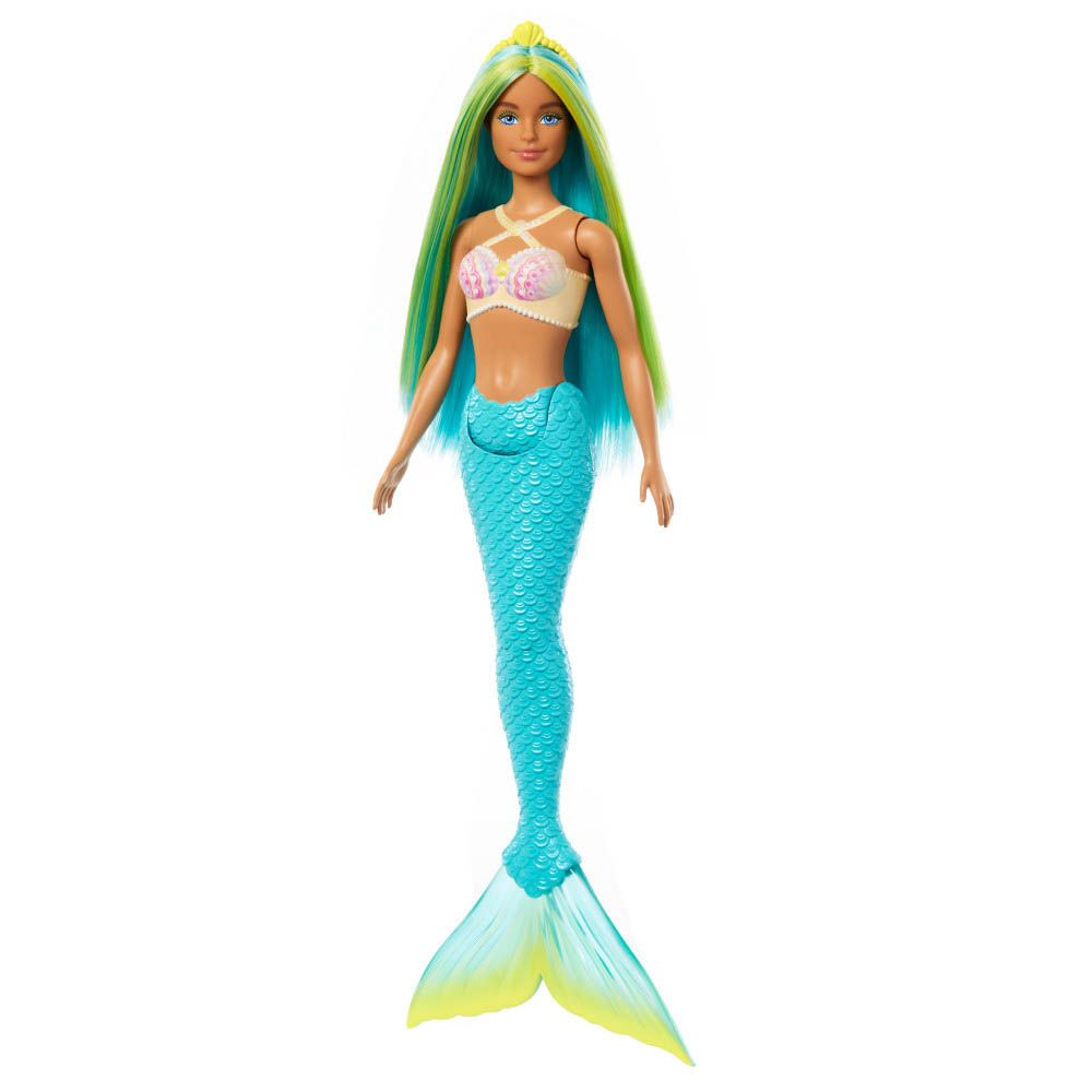 Barbie Fantasia Sereia com Cabelo Azul e Amarelo - Mattel - Imagem 3