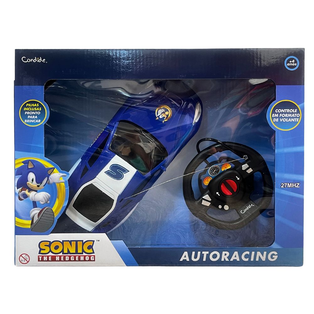 Carro Controle Remoto 3 Funções Sonic Autoracing - Candide - Imagem 4