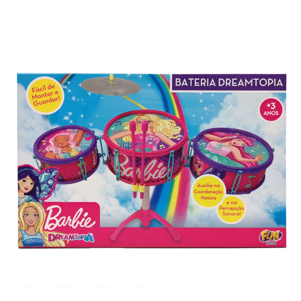 Bateria Infantil Barbie Dreamtopia - Fun Divirta-se - Imagem 2